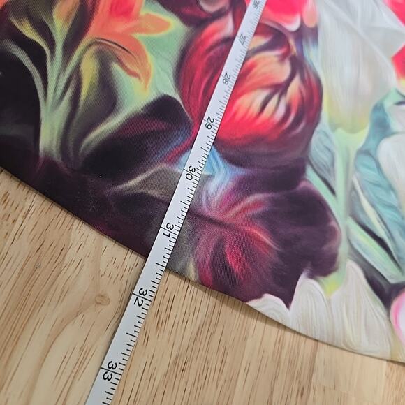 Ted Baker Samra Womens XS Colorful Floral Fit & Flare Skater Buckle Straps Dress - Picture 6 of 9